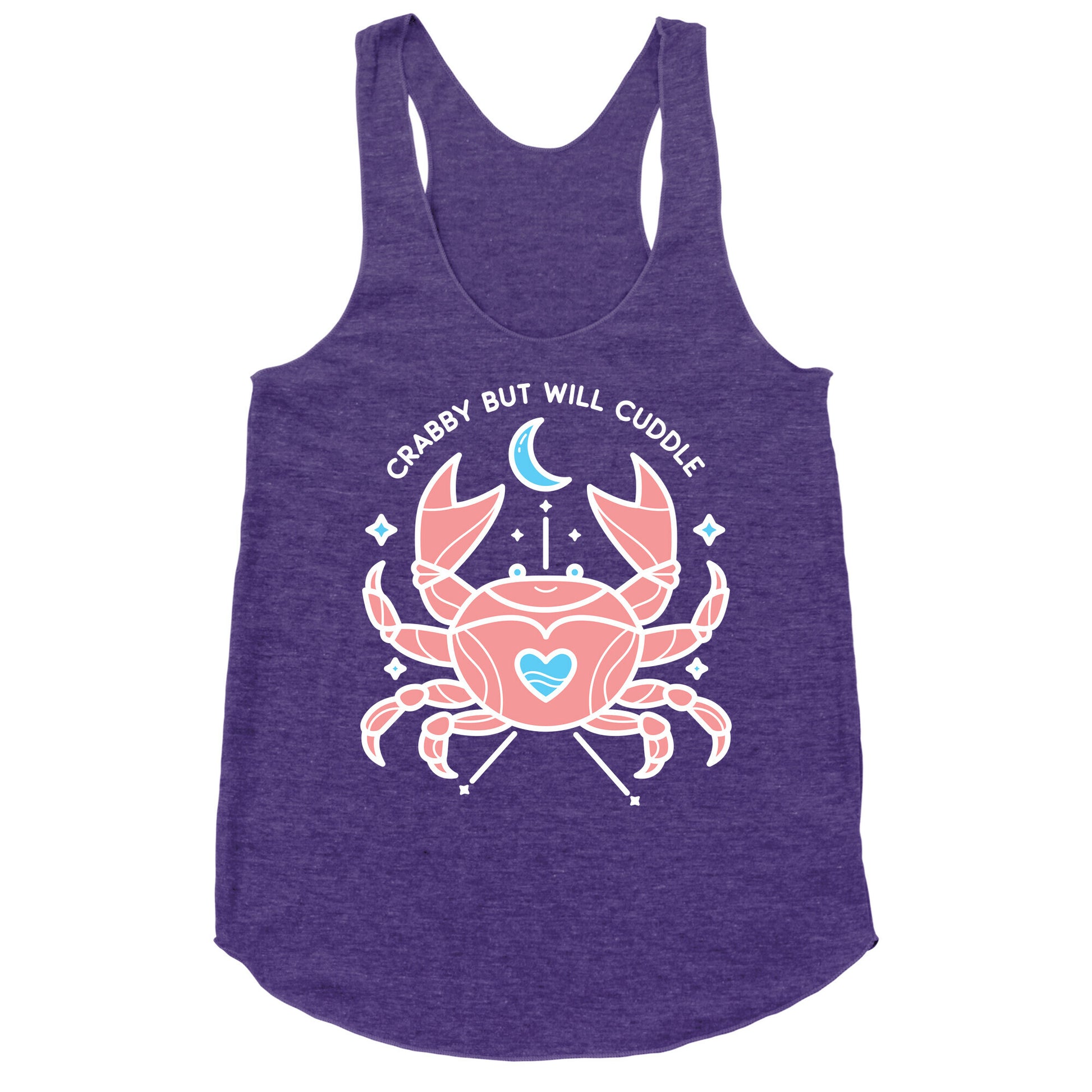 Crabby But Will Cuddle Cancer Crab Racerback Tank