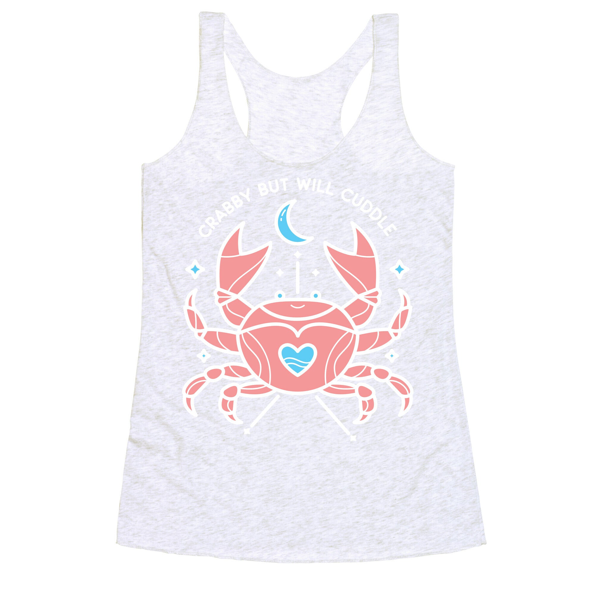Crabby But Will Cuddle Cancer Crab Racerback Tank