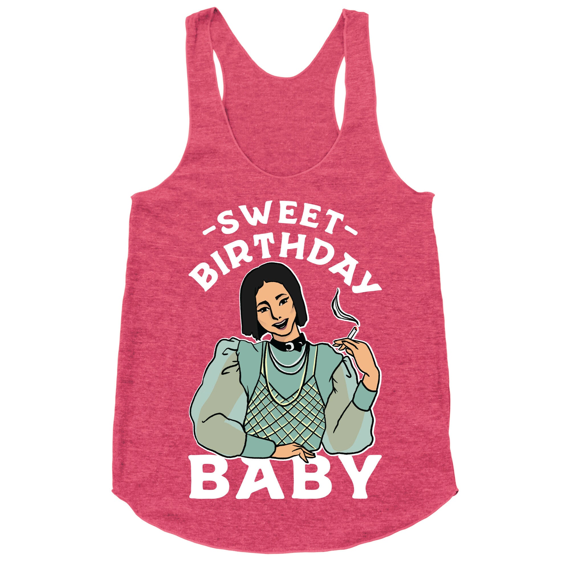 Sweet Birthday Baby Racerback Tank