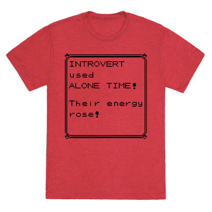Introvert Used Alone Time Unisex Triblend Tee
