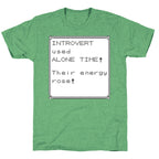 Introvert Used Alone Time Unisex Triblend Tee