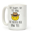 Sad Cowboy Emoji Coffee Mug