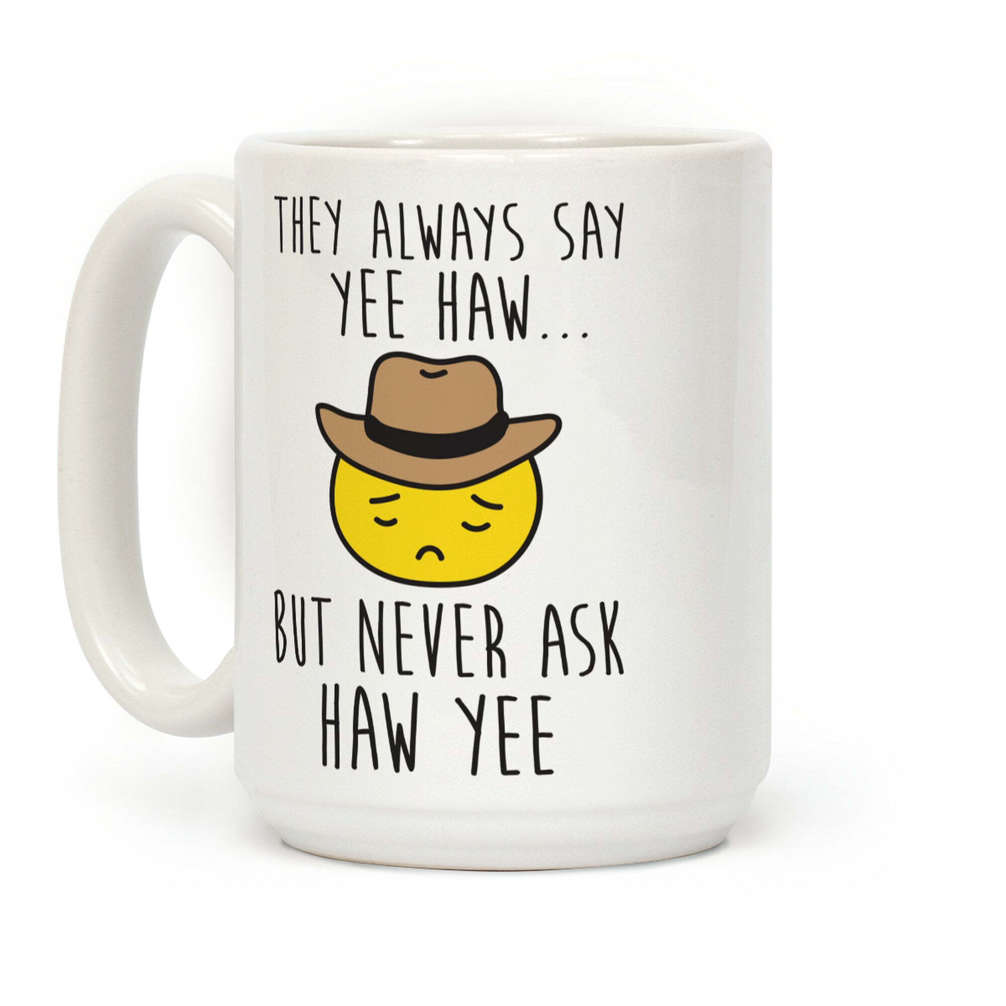 Sad Cowboy Emoji Coffee Mug