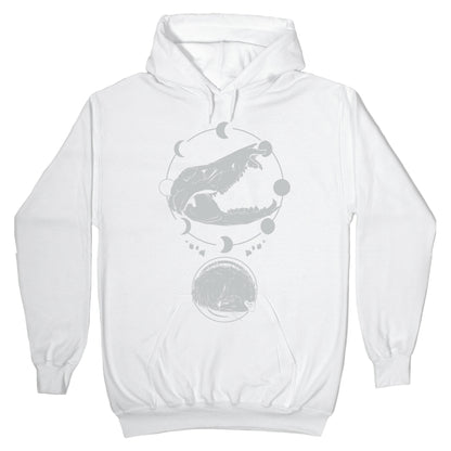 Occult Trash Possum White Print Hoodie