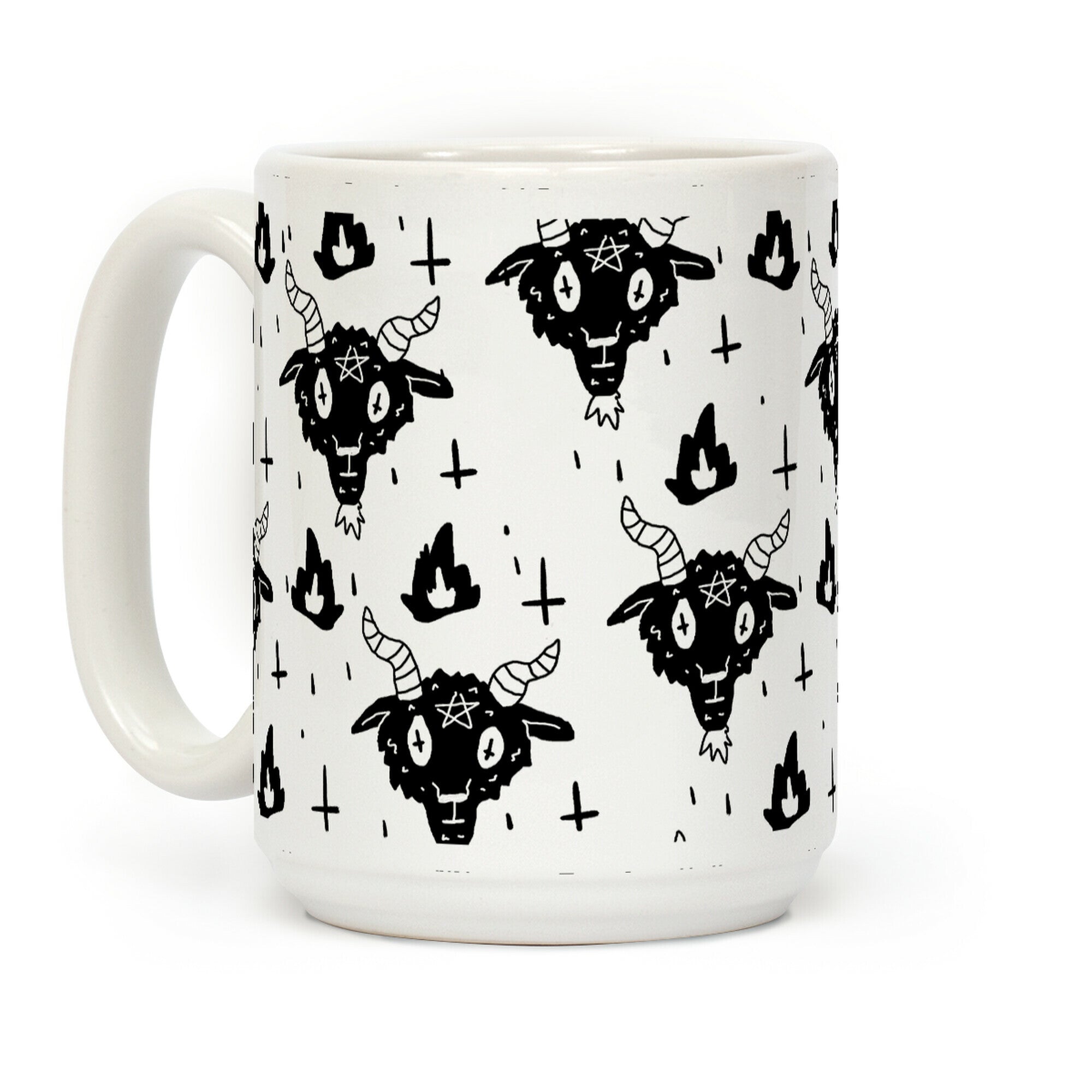 Spicy Heck Boy Satan Pattern Coffee Mug