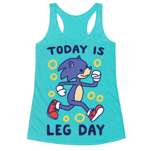 Today is Leg Day - Sonic Racerback Tank