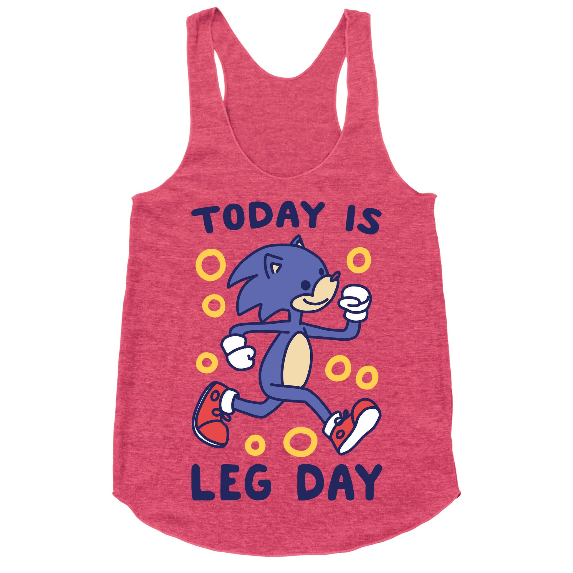 Today is Leg Day - Sonic Racerback Tank