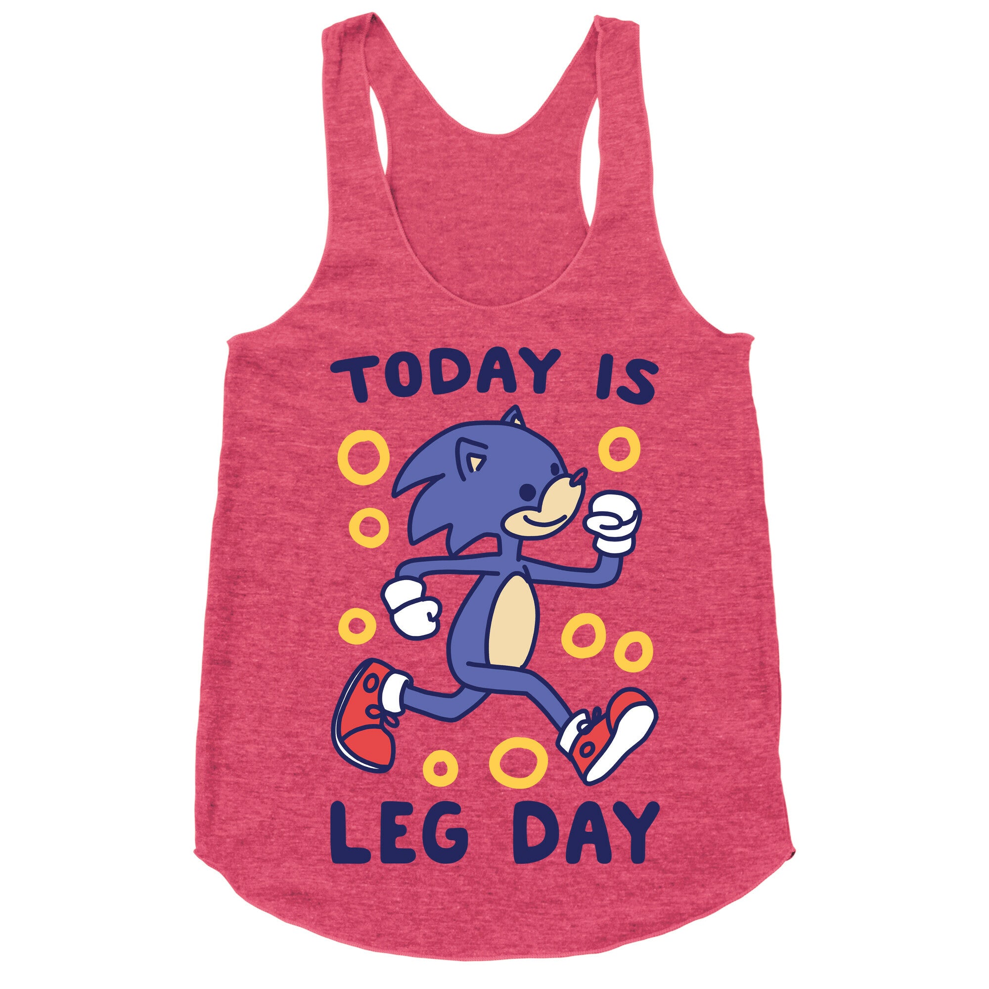 Today is Leg Day - Sonic Racerback Tank