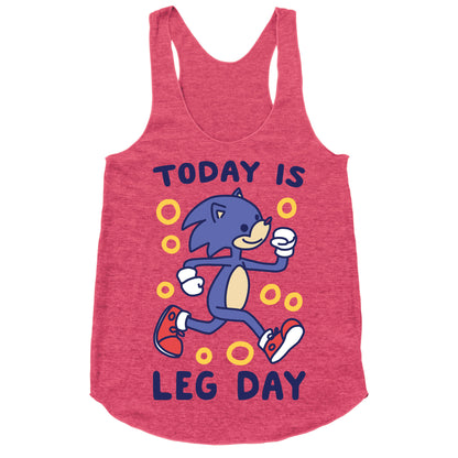 Today is Leg Day - Sonic Racerback Tank