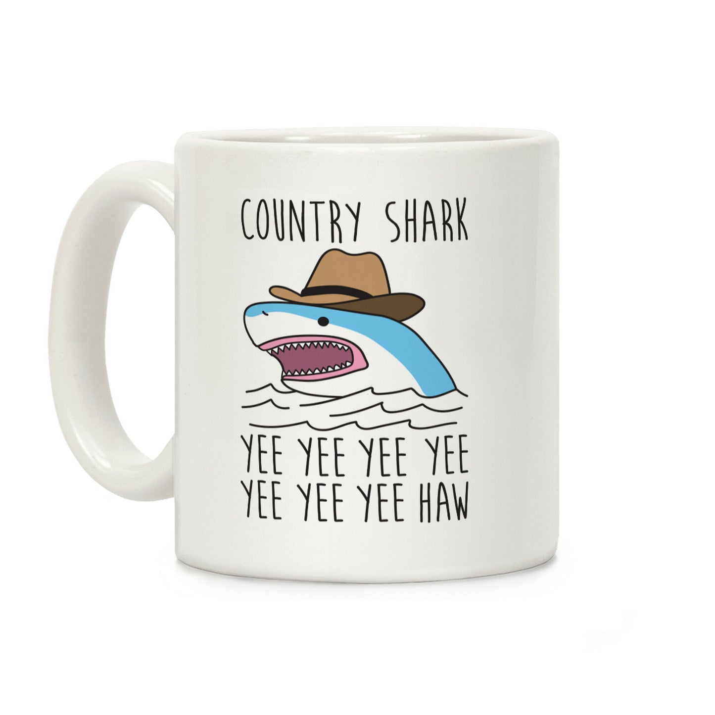 Country Shark Yee Haw Coffee Mug