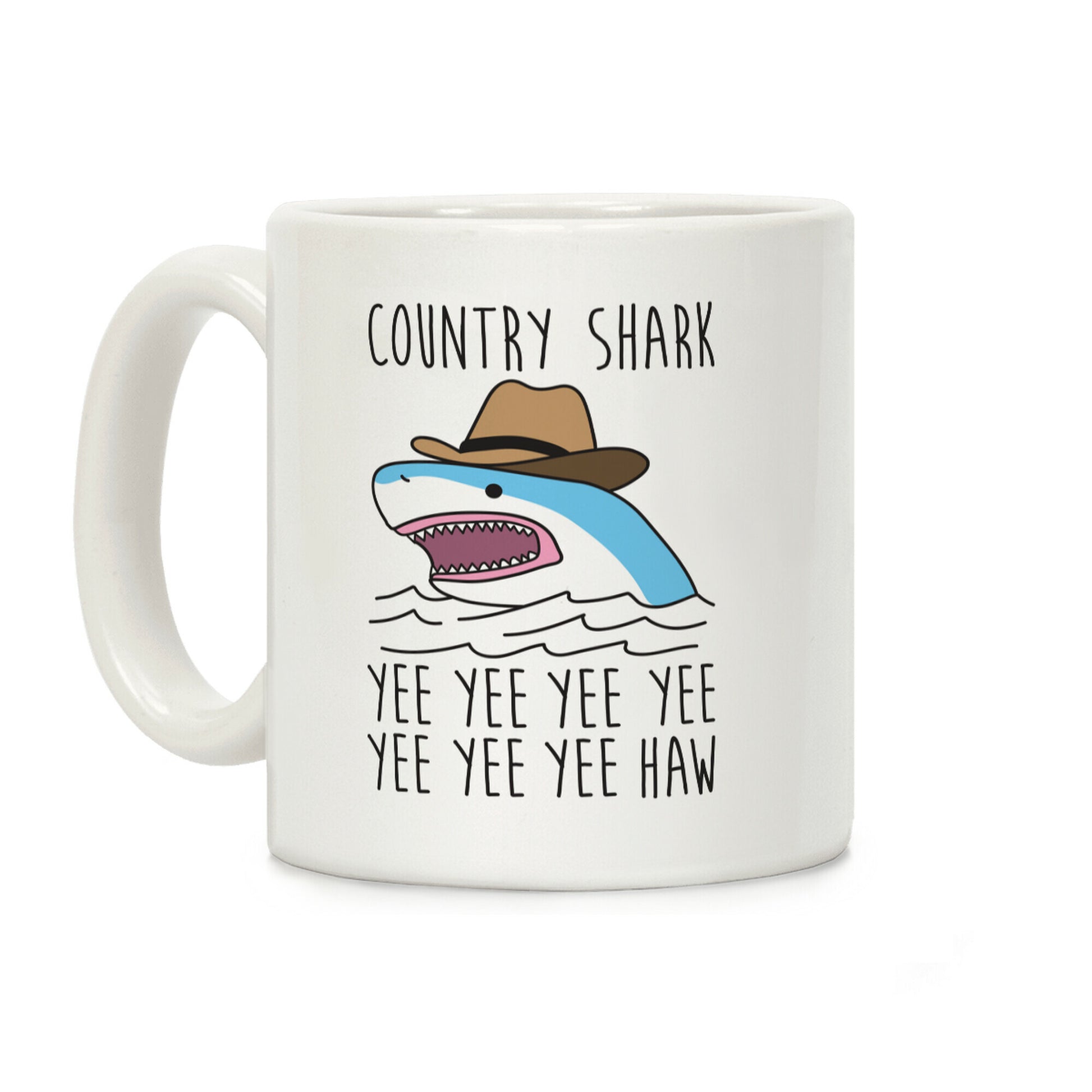 Country Shark Yee Haw Coffee Mug