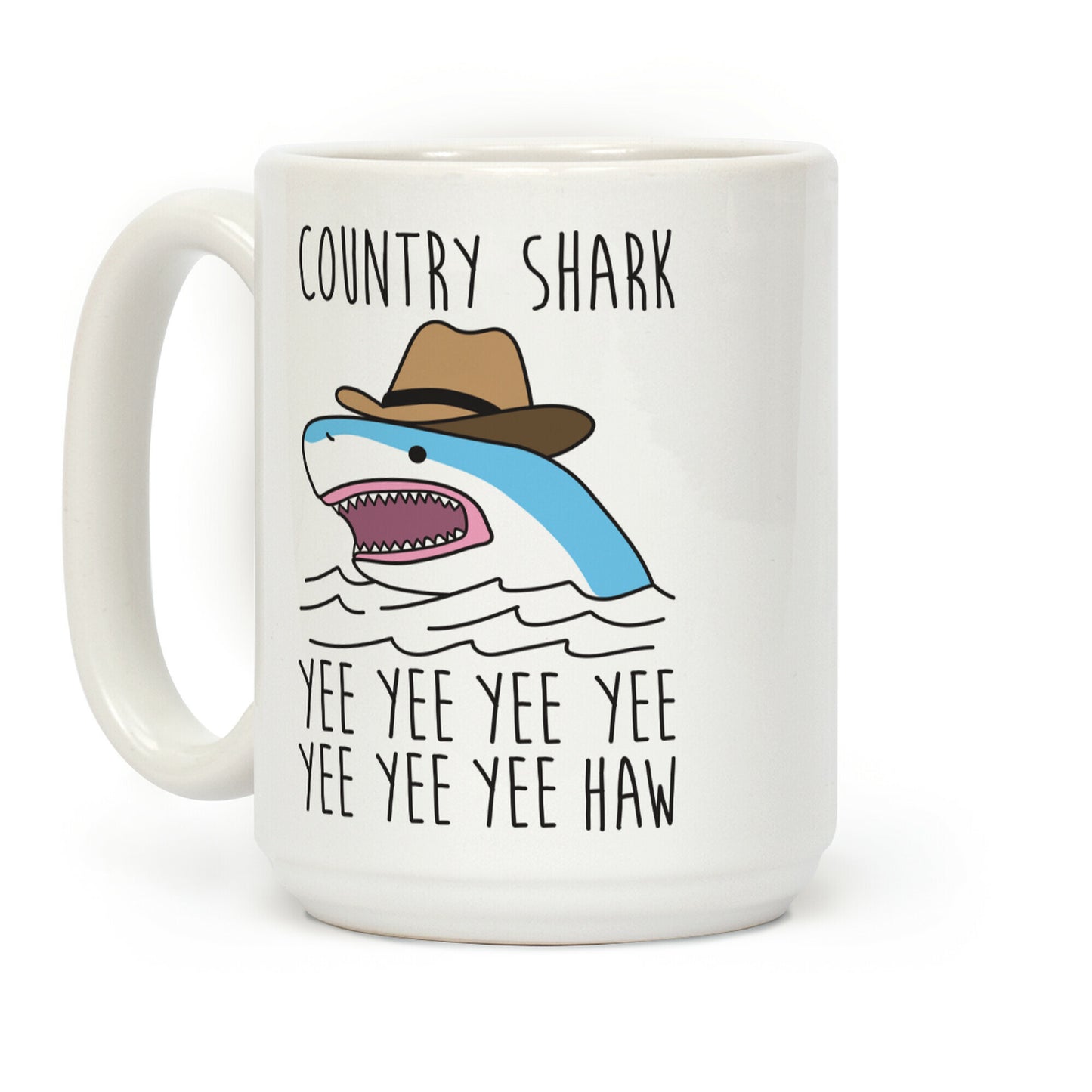 Country Shark Yee Haw Coffee Mug