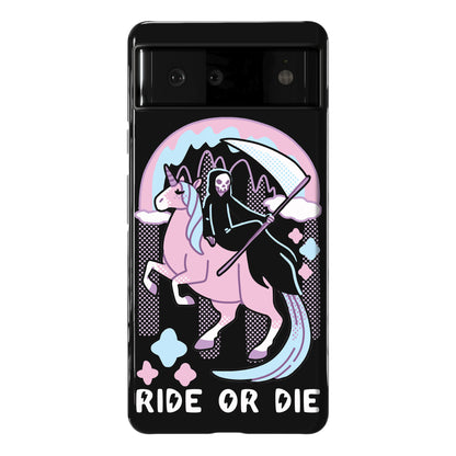 Ride or Die - Grim Reaper and Unicorn Phone Case