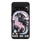 Ride or Die - Grim Reaper and Unicorn Phone Case