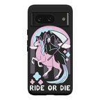 Ride or Die - Grim Reaper and Unicorn Phone Case