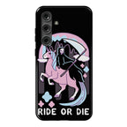 Ride or Die - Grim Reaper and Unicorn Phone Case