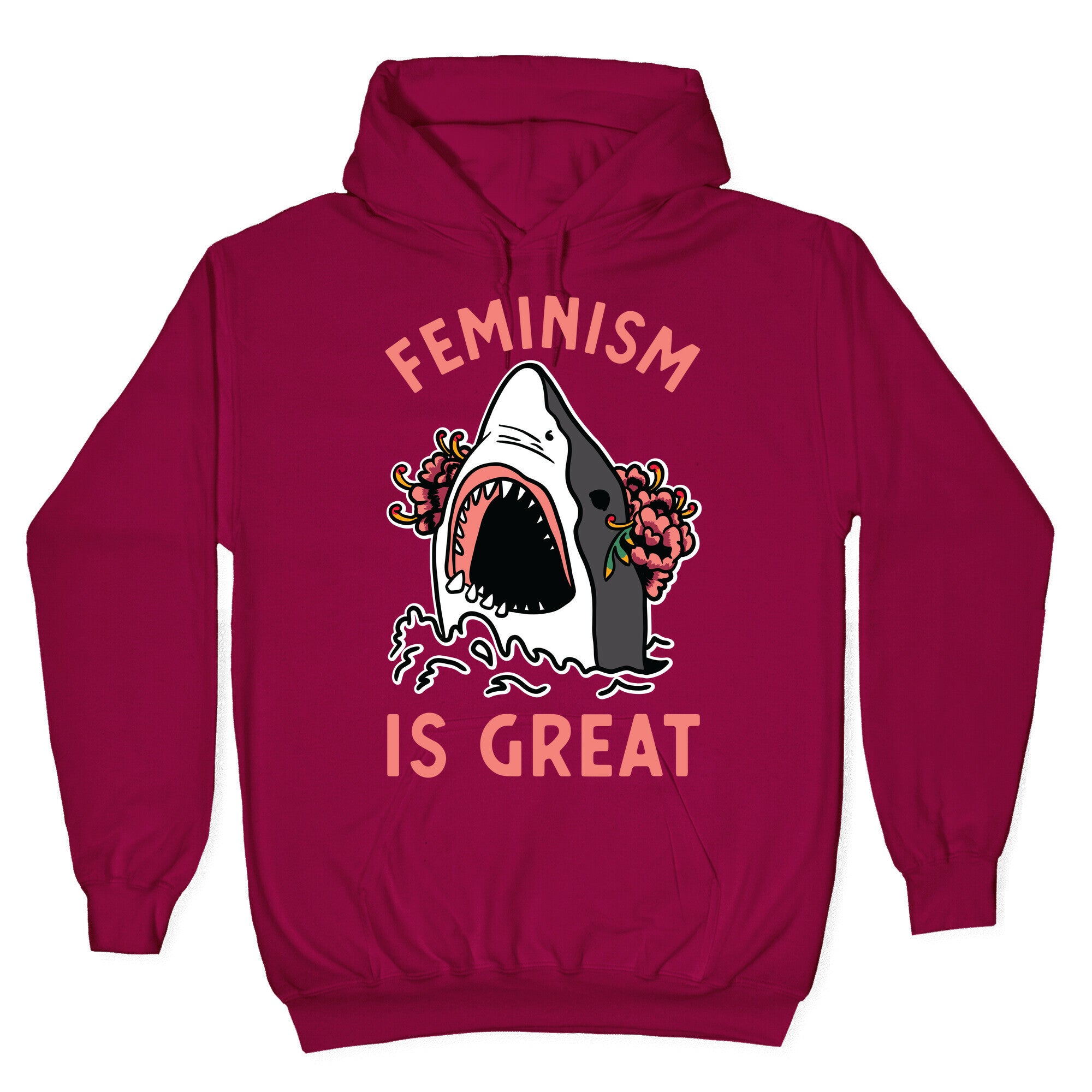 Feminism is Great Shark Hoodie