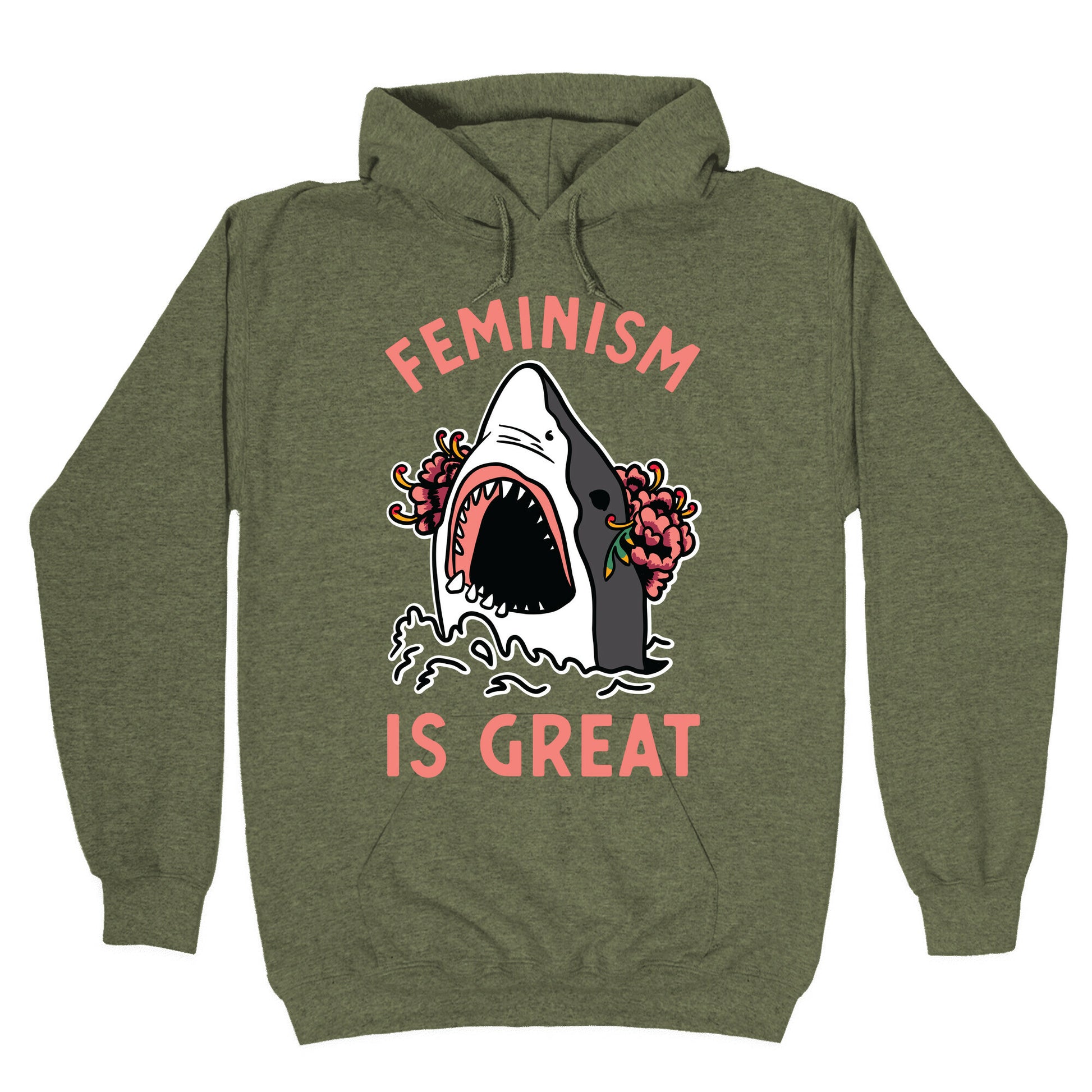Feminism is Great Shark Hoodie