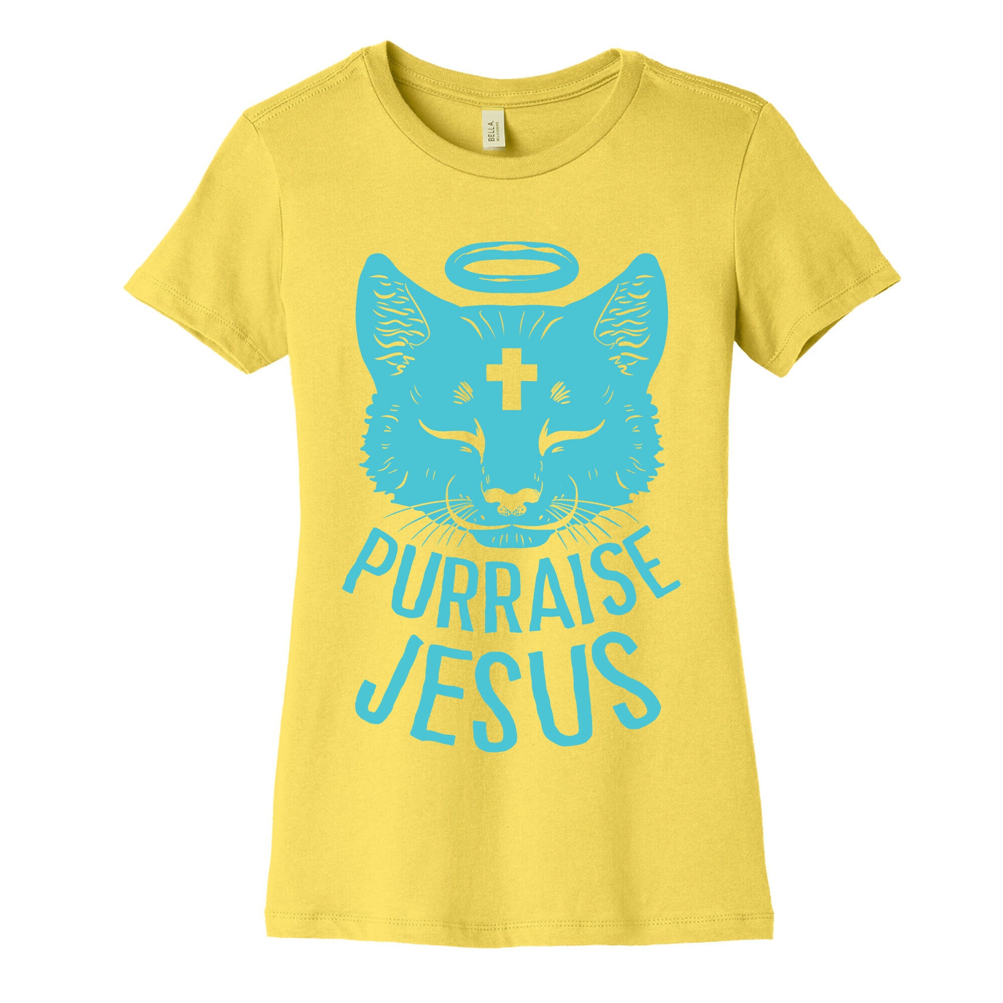 Purraise Jesus Women's Cotton Tee