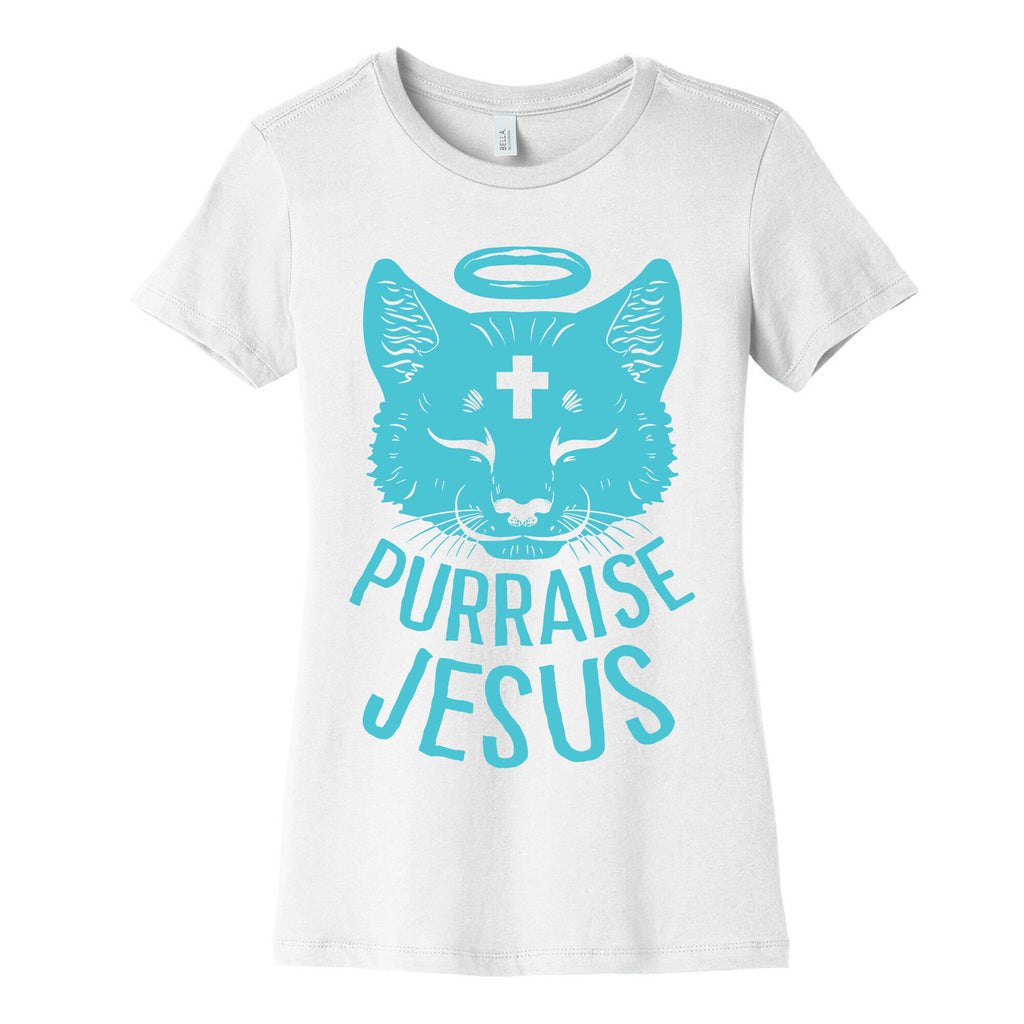 Purraise Jesus Women's Cotton Tee
