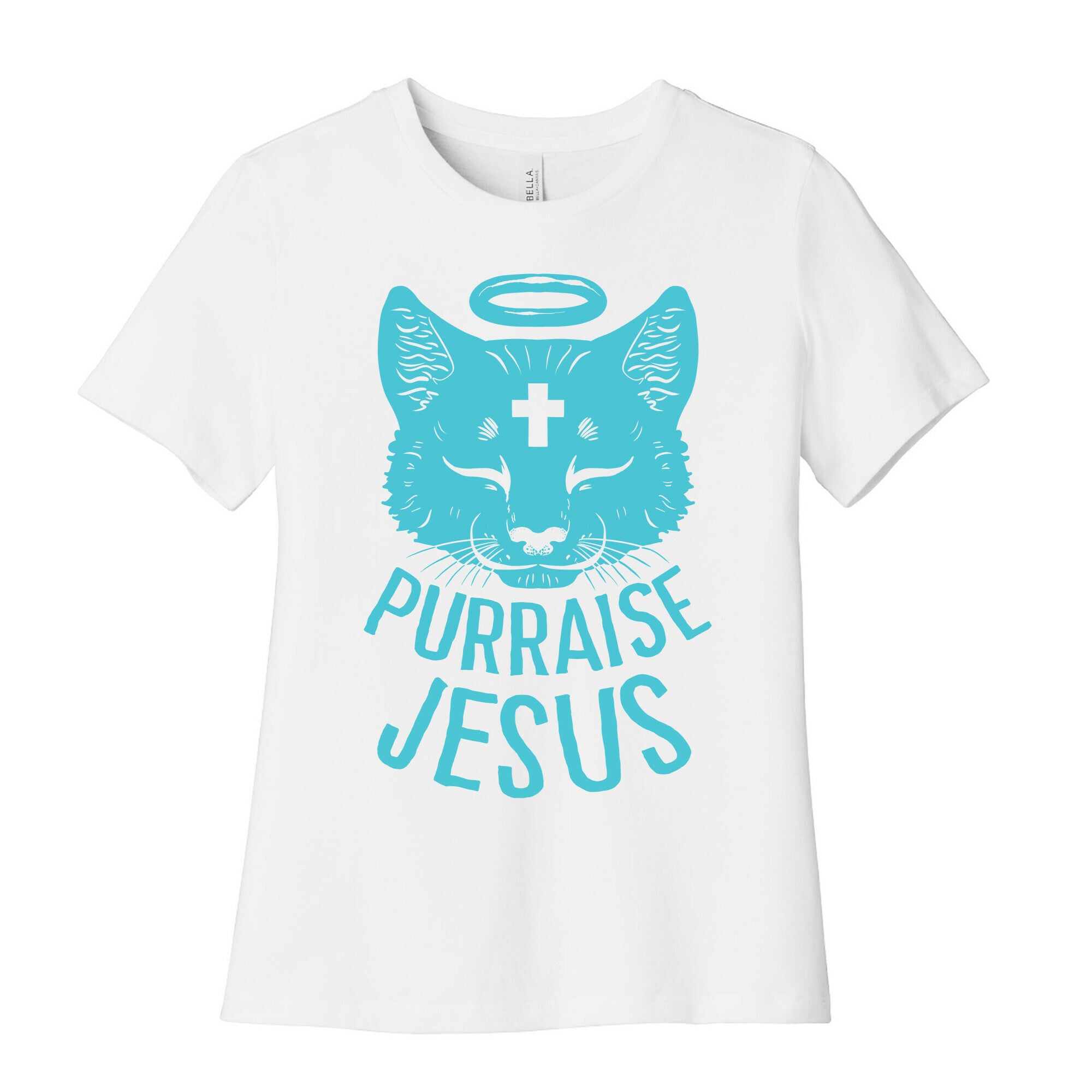 Purraise Jesus Women's Cotton Tee