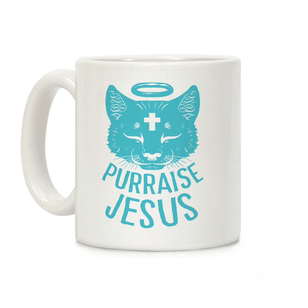 Purraise Jesus Coffee Mug