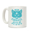 Purraise Jesus Coffee Mug