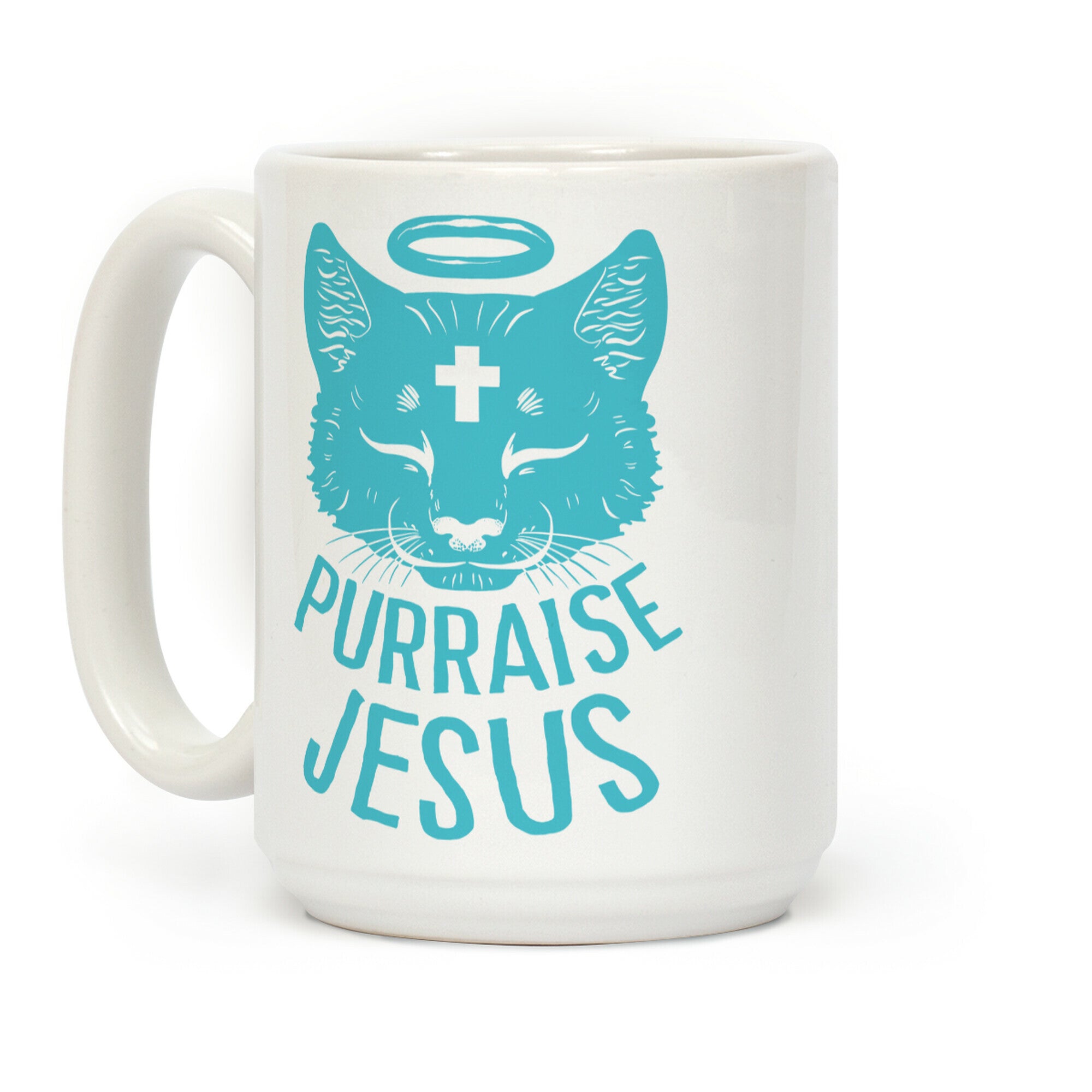 Purraise Jesus Coffee Mug