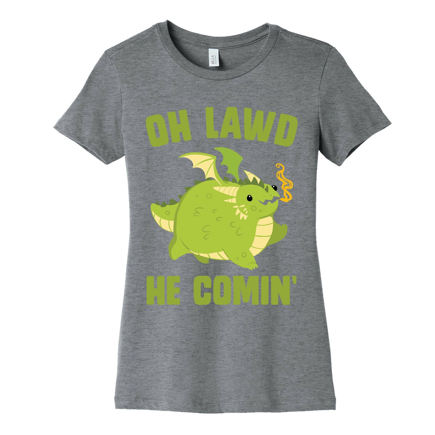 OH LAWD HE COMIN' Dragon Women's Cotton Tee