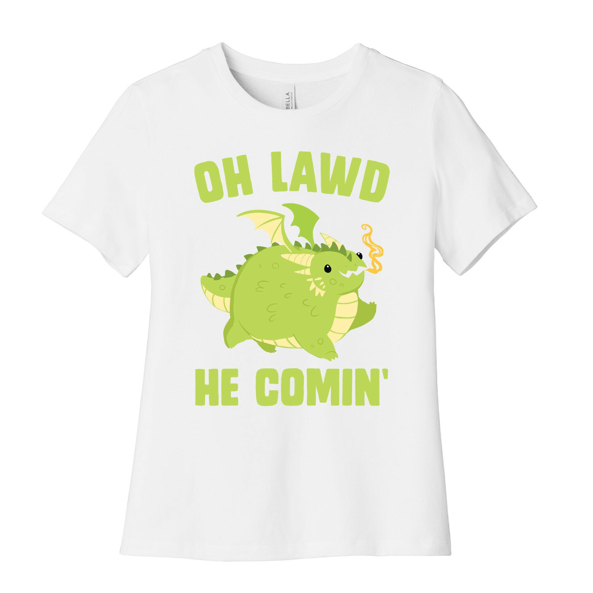 OH LAWD HE COMIN' Dragon Women's Cotton Tee