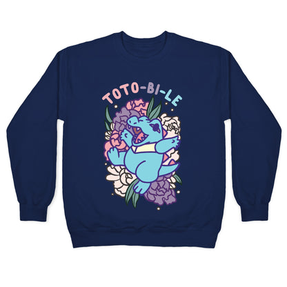 Toto-bi-le Totodile Bisexual Parody Crewneck Sweatshirt