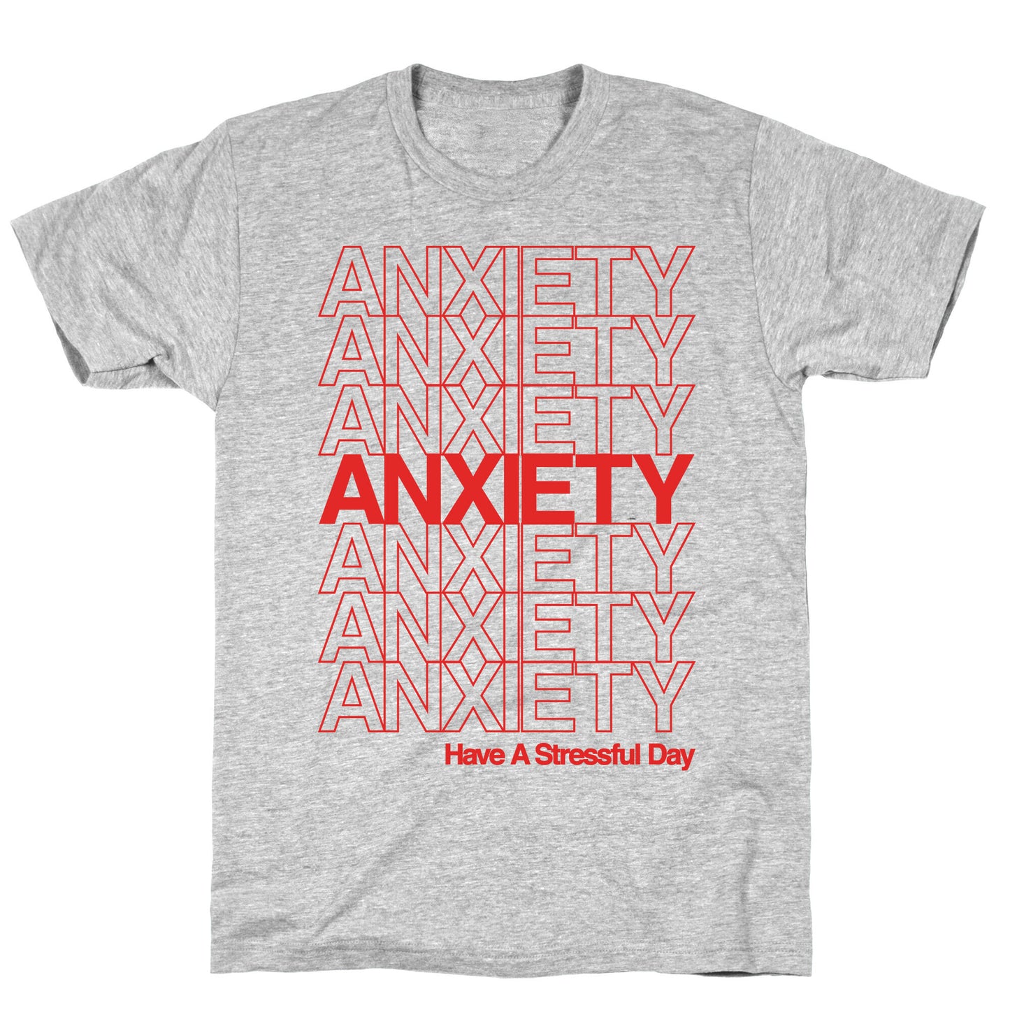 Anxiety Thank You Bag Parody T-Shirt