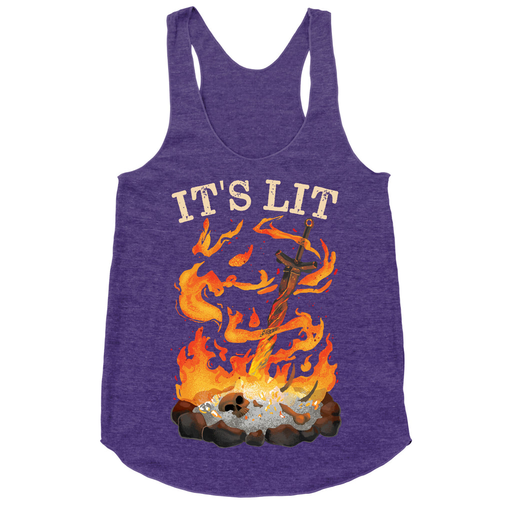 It's Lit Bonfire Racerback Tank
