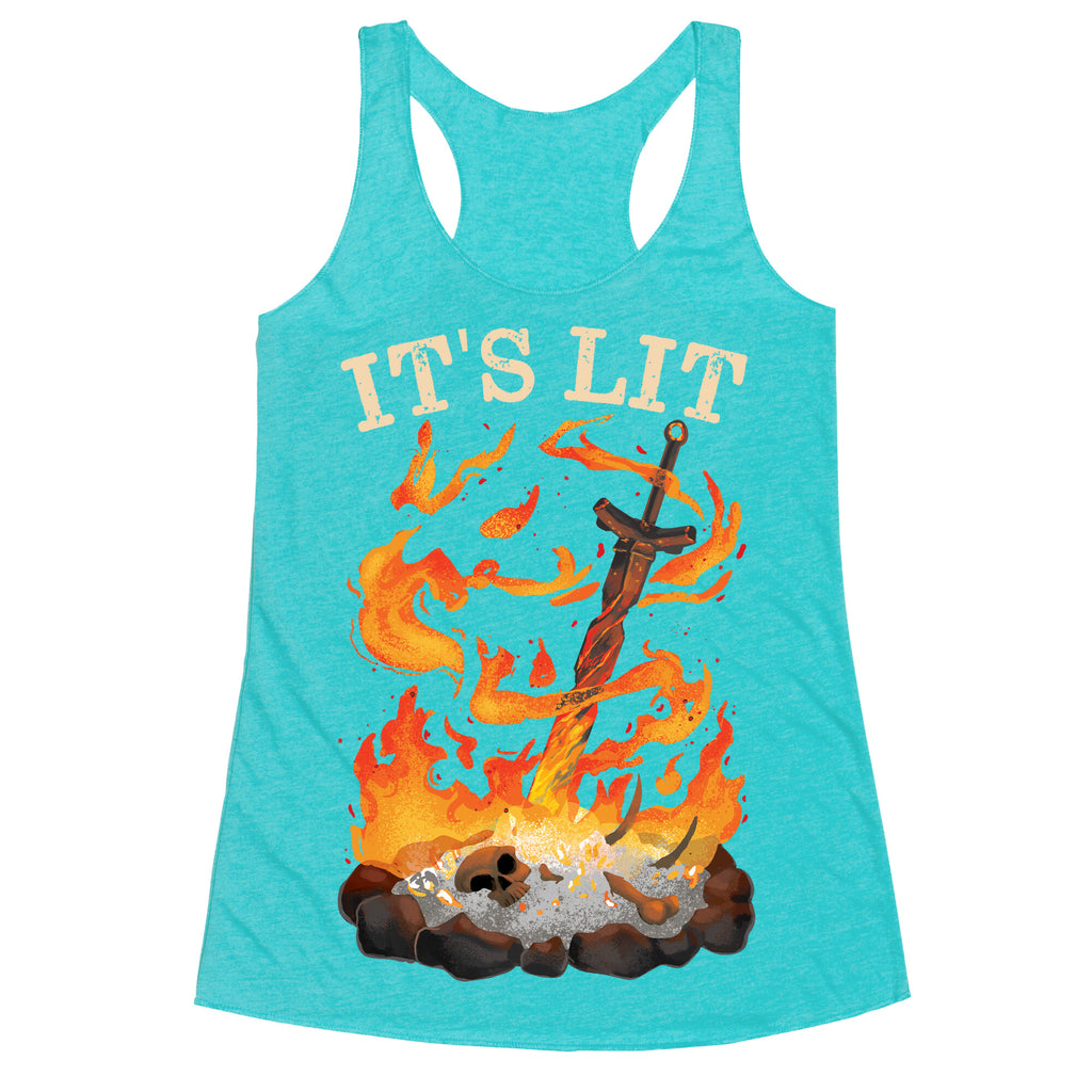 It's Lit Bonfire Racerback Tank