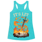 It's Lit Bonfire Racerback Tank