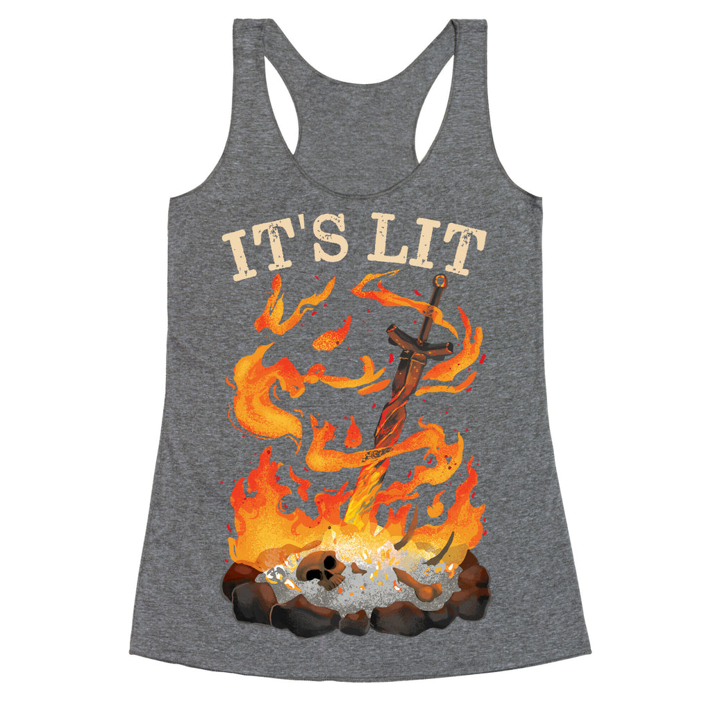 It's Lit Bonfire Racerback Tank
