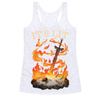 It's Lit Bonfire Racerback Tank