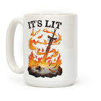 It's Lit Bonfire Coffee Mug