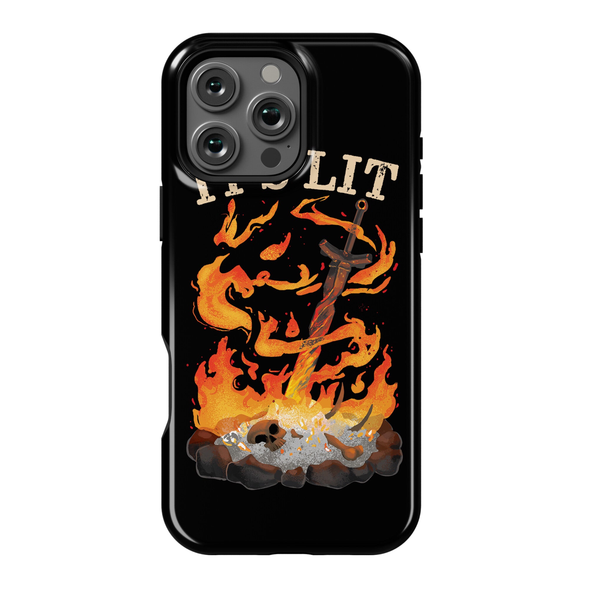 It's Lit Bonfire Phone Case