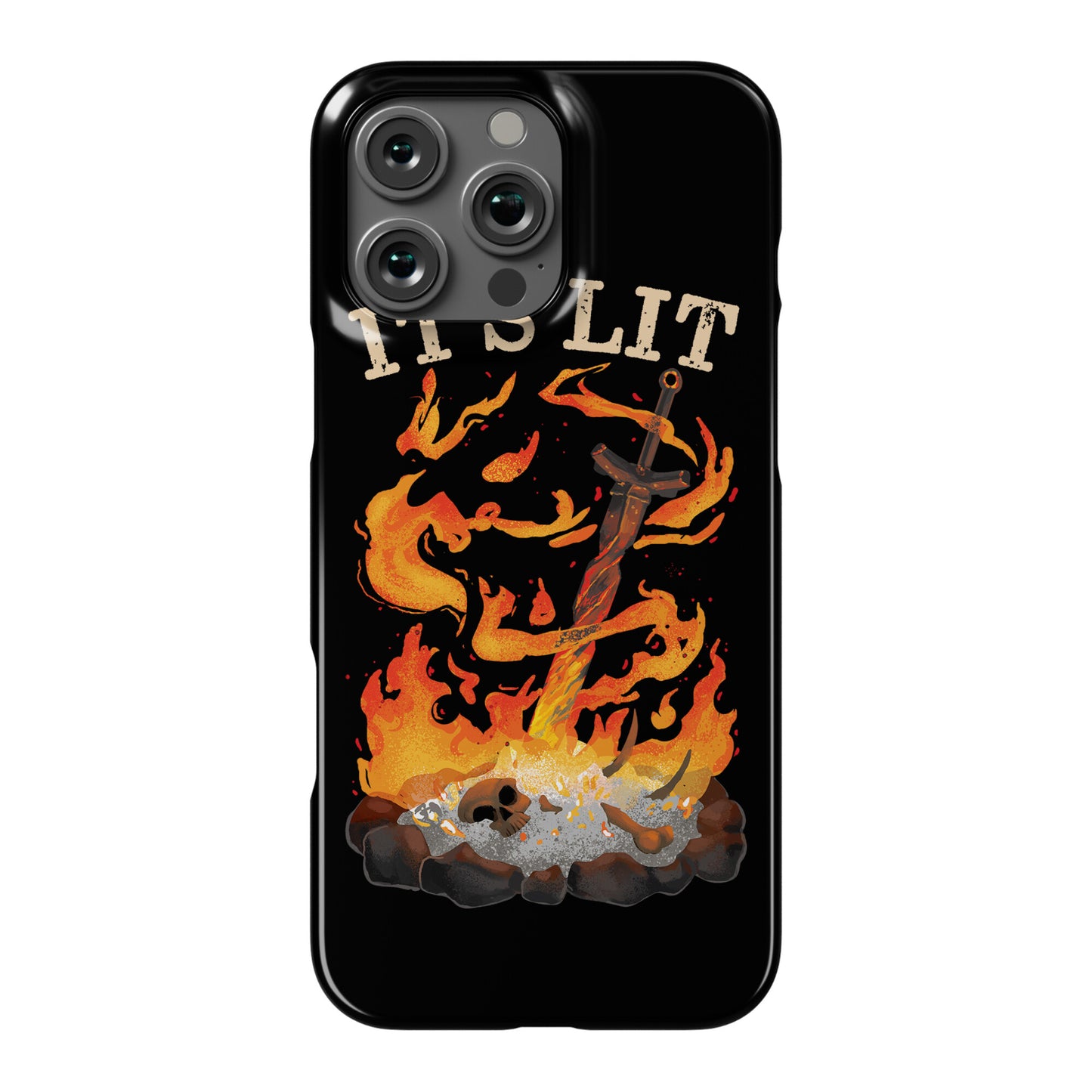 It's Lit Bonfire Phone Case