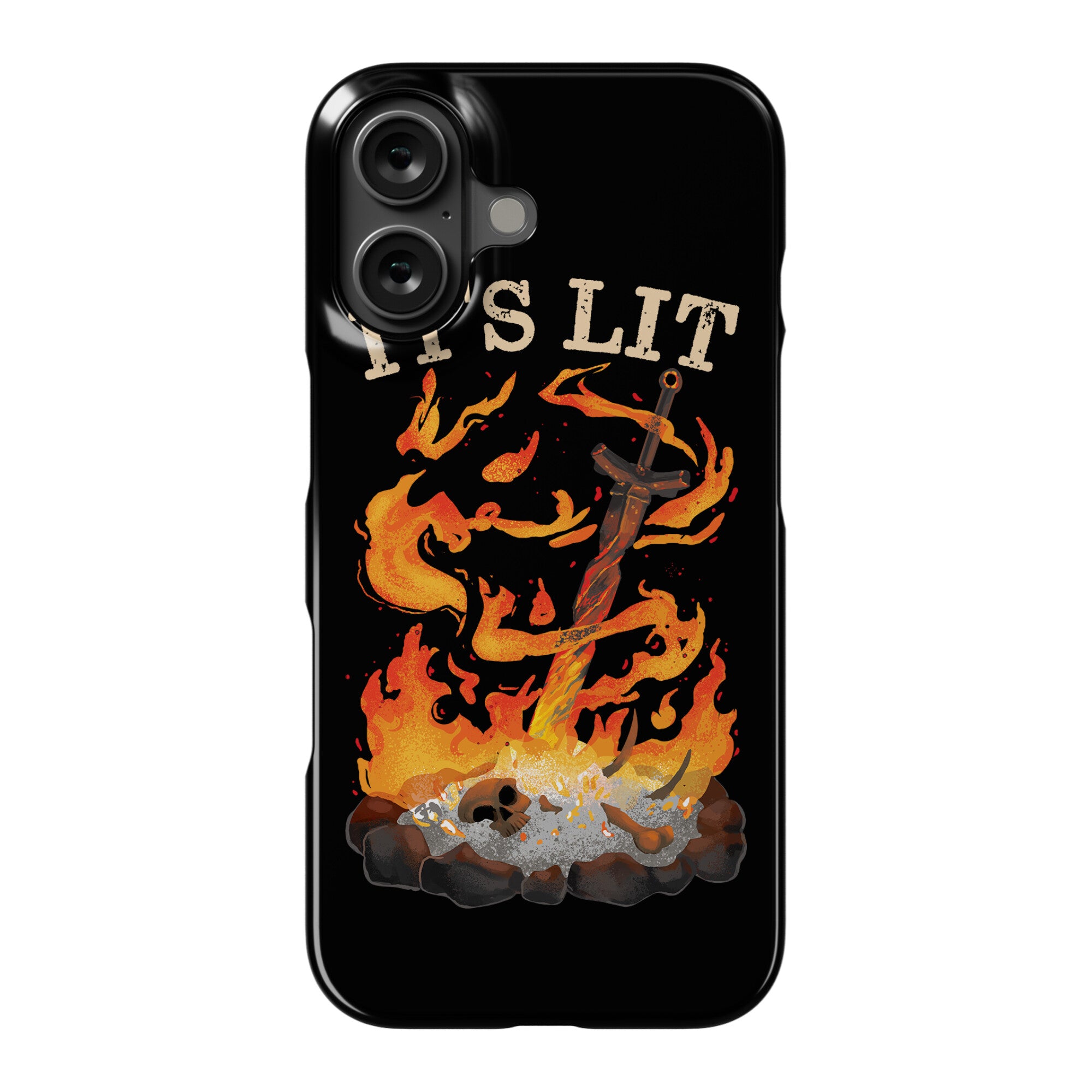 It's Lit Bonfire Phone Case