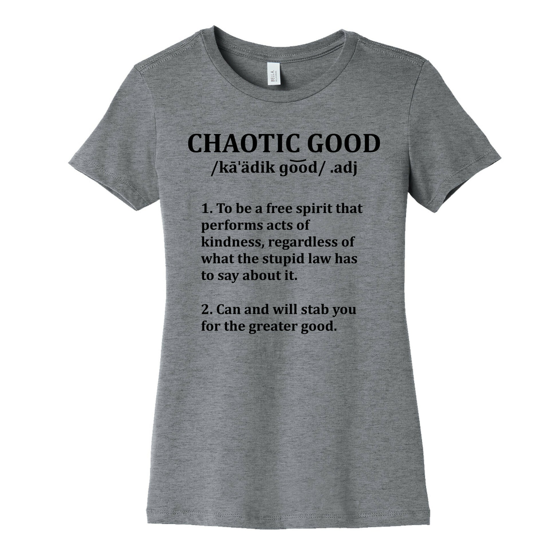 Chaotic Good Definition Women's Cotton Tee