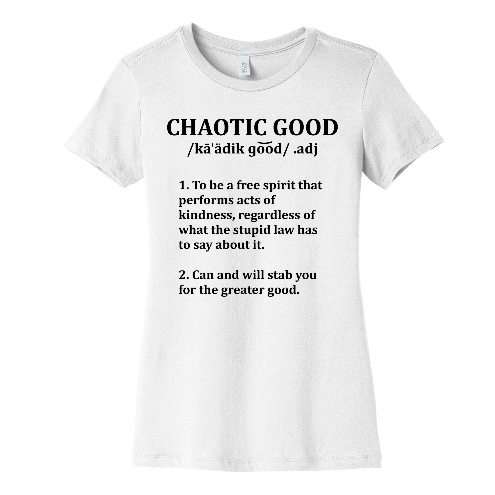 Chaotic Good Definition Women's Cotton Tee