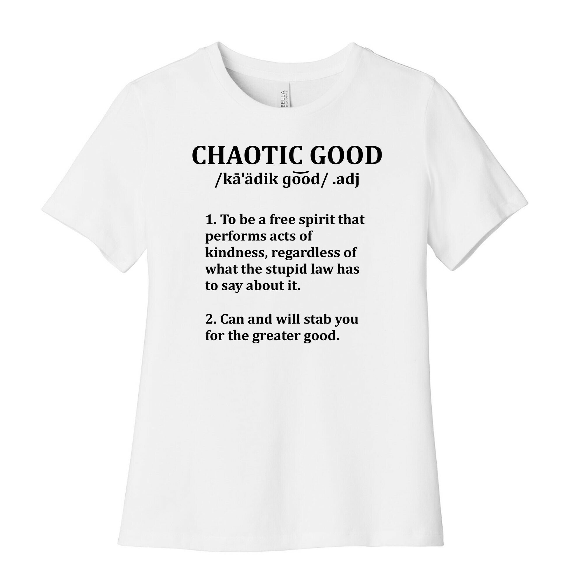 Chaotic Good Definition Women's Cotton Tee
