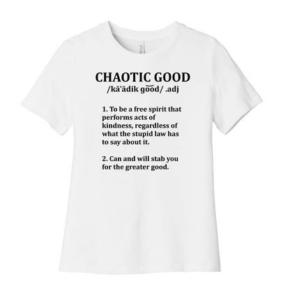 Chaotic Good Definition Women's Cotton Tee