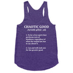 Chaotic Good Definition Racerback Tank