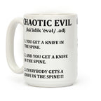 Chaotic evil Definition Coffee Mug