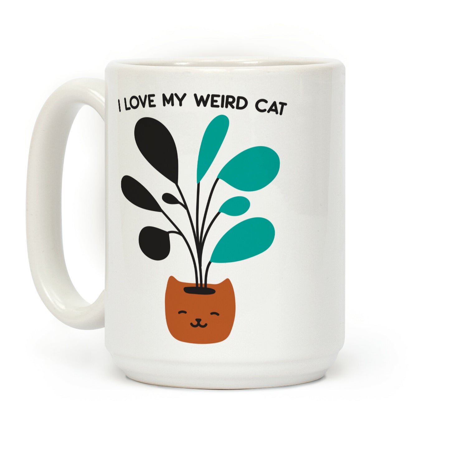 I Love My Weird Cat (Plant) Coffee Mug