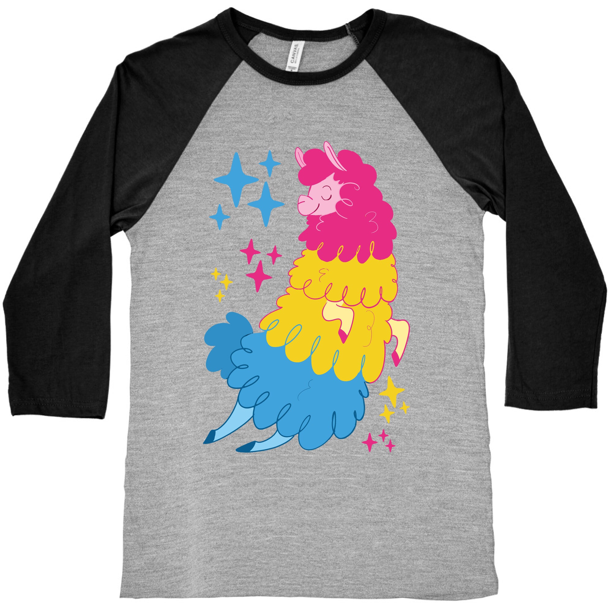 Pansexual Llama Baseball Tee