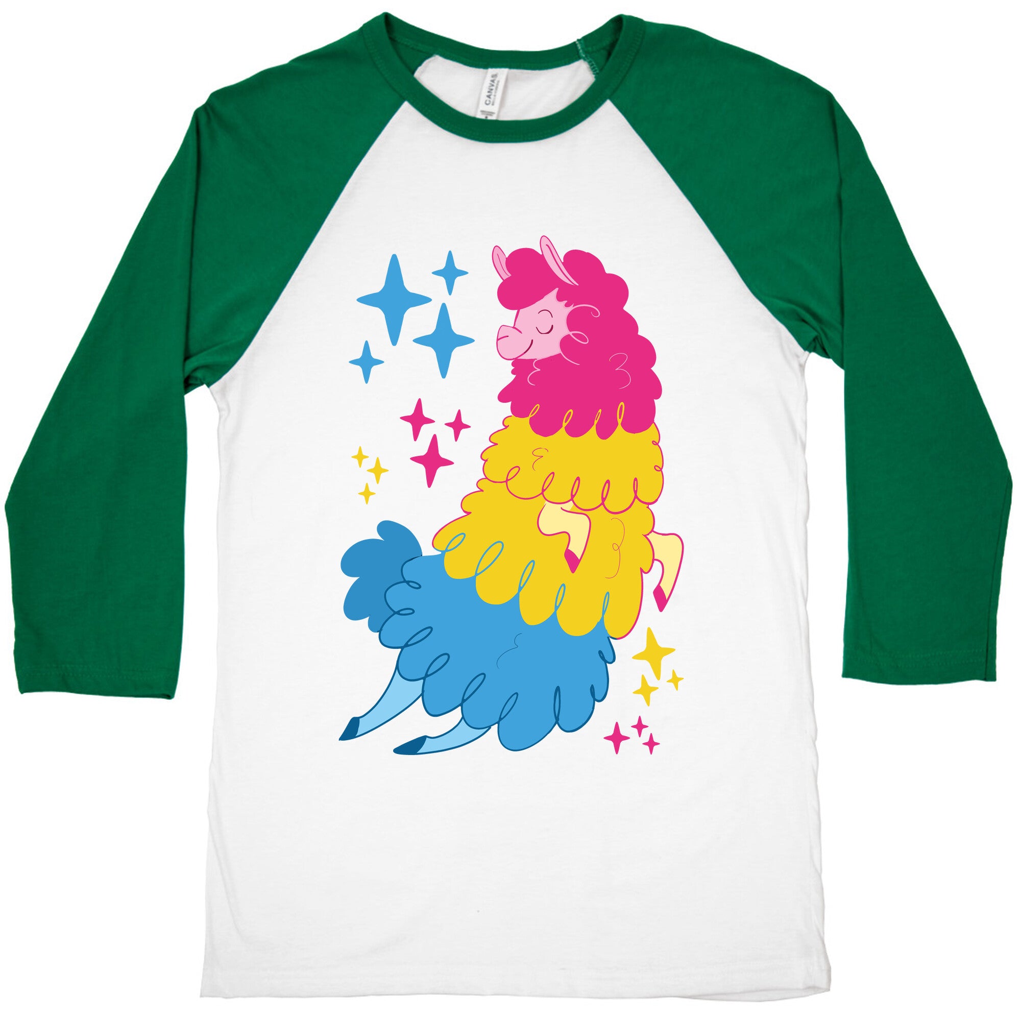 Pansexual Llama Baseball Tee